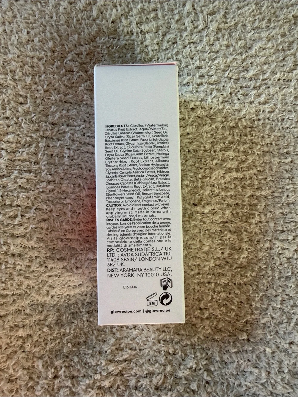 Glow Recipe new package